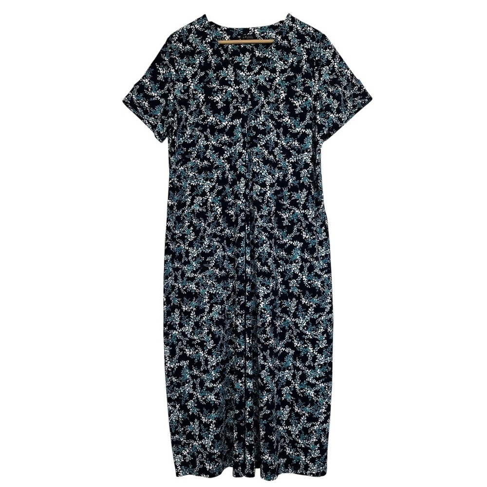 J. Jill The Jill Weareaver Collection Floral Maxi Dress Pockets Travel Boho